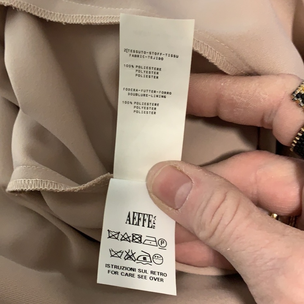 Philosophy de Alberta Ferretti Blush Short Sleeve Sheer Neckline Dress… - Picture 15 of 16